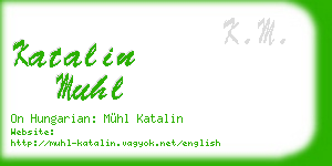 katalin muhl business card