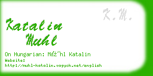 katalin muhl business card